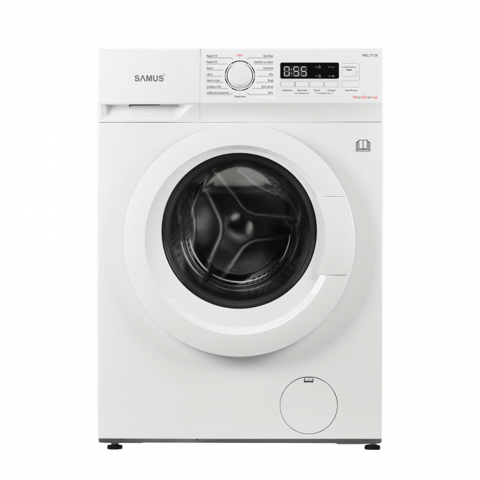Masina de spalat rufe, capacitate 7 kg, 15 programe, 1200 Rpm, clasa D, Slim, Samus WSL-7124 [1]