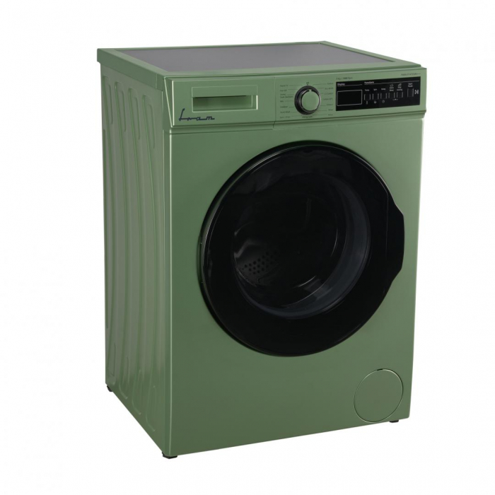 Masina de spalat rufe, capacitate 7 kg, 15 programe, afisaj LED, touch, verde pastelat, FRAM [2]