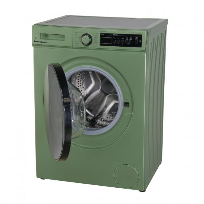 Masina de spalat rufe, capacitate 7 kg, 15 programe, afisaj LED, touch, verde pastelat, FRAM [3]