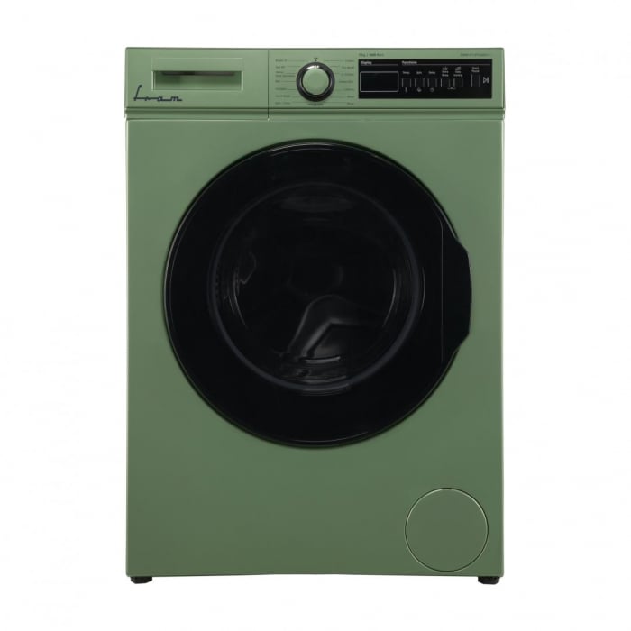 Masina de spalat rufe, capacitate 7 kg, 15 programe, afisaj LED, touch, verde pastelat, FRAM [1]