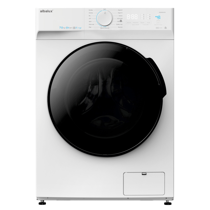 Masina de spalat rufe, capacitate 7 kg, 16 programe, clasa B, 1400 Rpm, motor invert, Alb, ALBALUX [1]