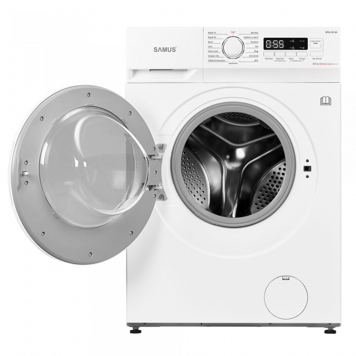 Masina de spalat rufe, capacitate 8 kg, 15 programe, 1400 Rpm, clasa A, Slim, motor Inverter, Samus WSLI-8144 [2]