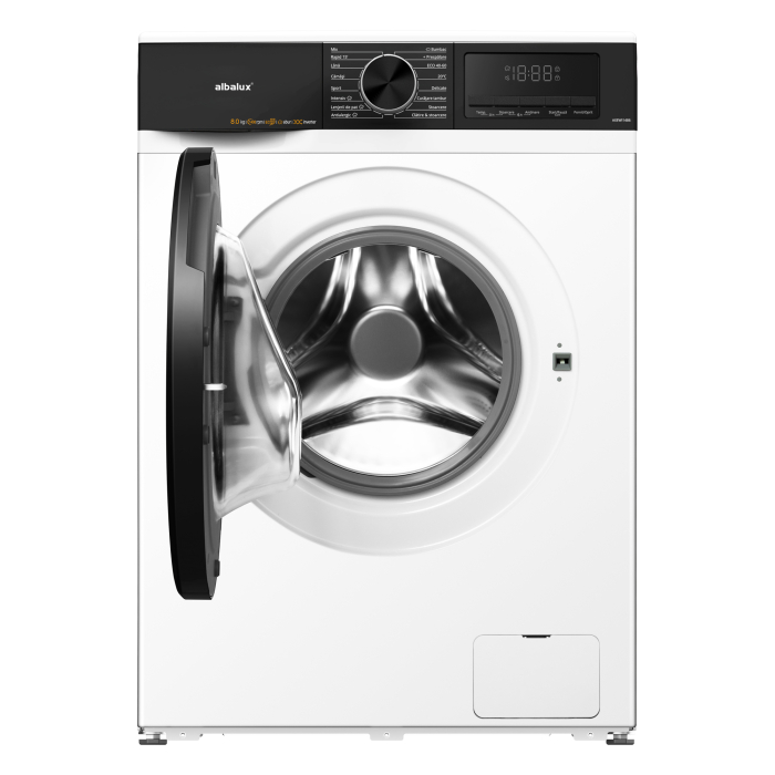 Masina de spalat rufe, capacitate 8 kg, 16 programe, 1400 Rpm, clasa A, spalare cu abur, Alb, ALBALUX [2]