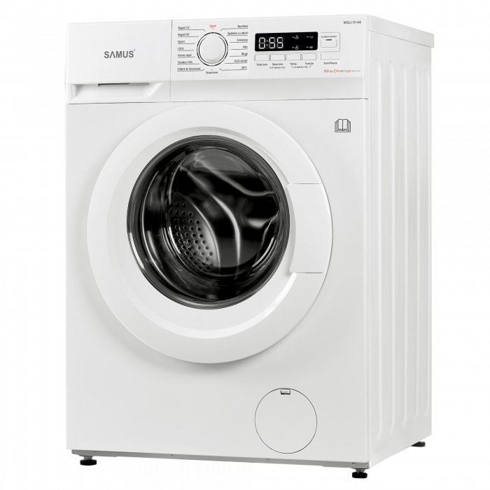 Masina de spalat rufe, capacitate 9 kg, 15 programe, 1400 Rpm, clasa A, Slim, motor Inverter, Samus WSLI-9144 [2]