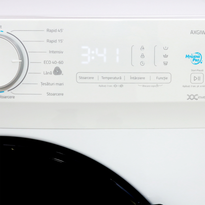 Masina de spalat rufe, capacitate 9 kg, 16 programe, clasa A, 1400 Rpm, motor inverter, Alb, ALBALUX [4]