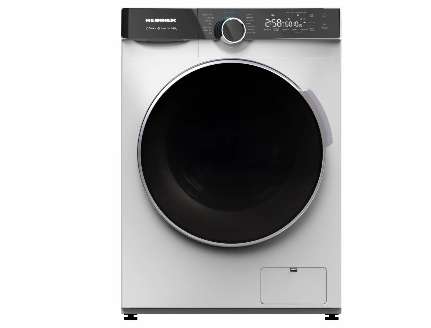 Masina de spalat rufe cu uscator, Slim, 8 kg spalare, 6 kg uscare, clasa A, 1400 Rpm, 15 programe, alb, HEINNER [1]