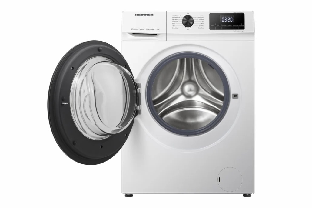 Masina de spalat rufe, display digital, capacitate 9kg, motor inverter, 1400 Rpm, A++, HEINNER [2]