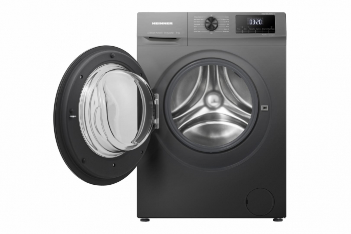 Masina de spalat rufe, panou digital, 15 programe, capacitate 9 kg, A+++, Gri Titanium, HEINNER [3]