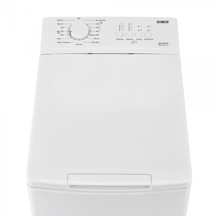 Masina de spalat rufe verticala, capacitate 6 kg, 15 programe, 1000 Rpm, clasa C, Samus WTS-60102 [2]