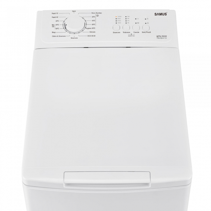 Masina de spalat rufe verticala, capacitate 7 kg, 15 programe, 1200 Rpm, clasa C, Samus WTS-70122 [2]
