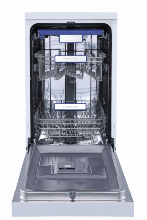 Masina de spalat vase, 7 programe, clasa D, capacitate 10 seturi, display touch, wi-fi, auto door, alb, HEINNER [2]