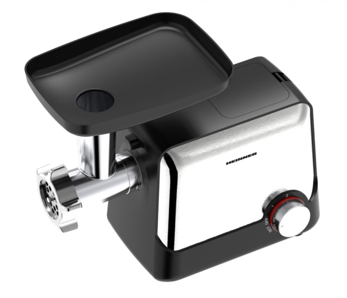 Masina de tocat carne, putere 2100 W, accesoriu pt rosii, carnati, cutit inox, 3 site, functie reverse, HEINNER [3]