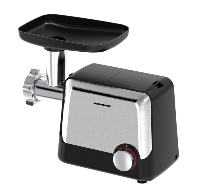 Masina de tocat carne, putere 2100 W, accesoriu pt rosii, carnati, cutit inox, 3 site, functie reverse, HEINNER [2]