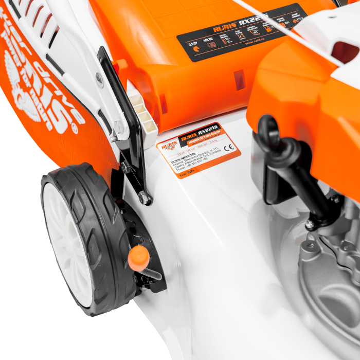 Masina de tuns gazon, benzina, 3.5 Cp, 145 Cc, pornire electrica, cos 45L, 25-75, latime 420mm, RURIS [5]