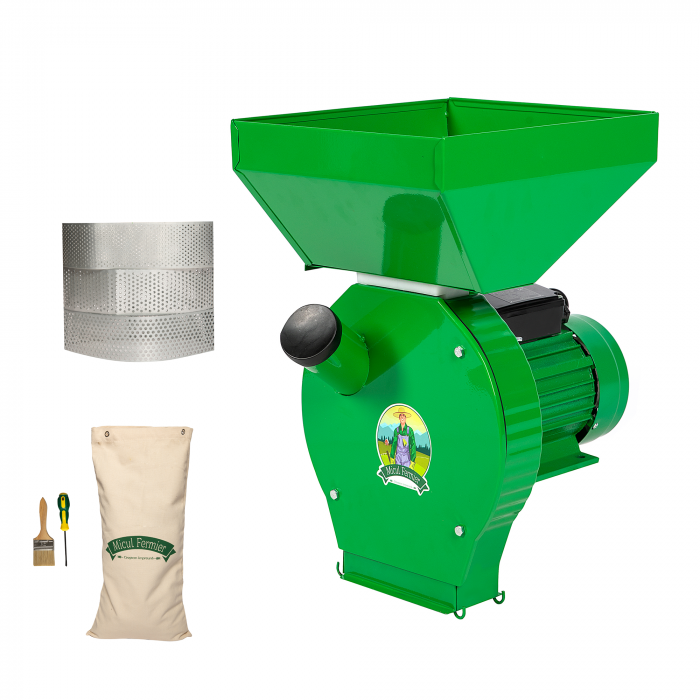 Moara electrica, cereale si stiuleti, suport inclus, 4 site, buton ON/OFF, 3900W, Micul Fermier GF-0063-S001-G03 [2]