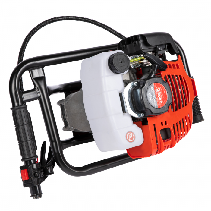 Motoburghiu pe benzina, foreza, DDT, 6 Cp, 2 timpi, 52cc, 8000Rpm + 2 burghie 150,200mm [2]