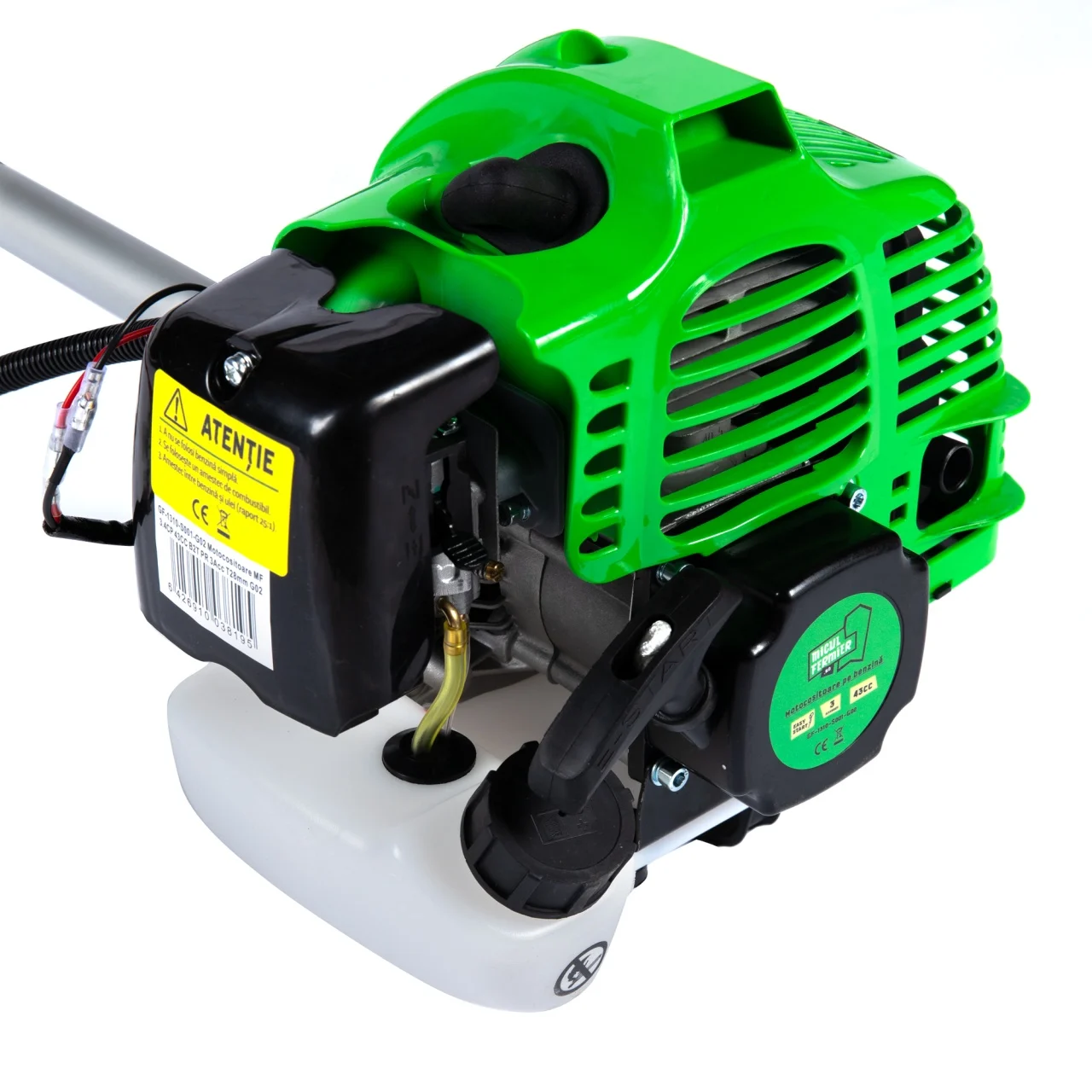 Motocoasa pe benzina, 3.4 Cp, 3 accesorii incluse, pornire rapida, 9500 Rpm, Micul Fermier [15]