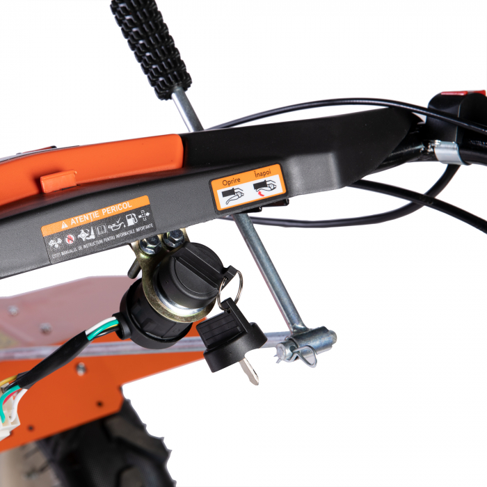 Motocultor 10CP, 418CC + plug reversibil mare + roti metal, Detoolz DZ-M127 [5]
