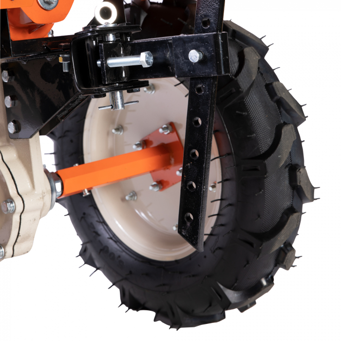 Motocultor 10CP, 418CC + plug reversibil mare + roti metal, Detoolz DZ-M127 [12]