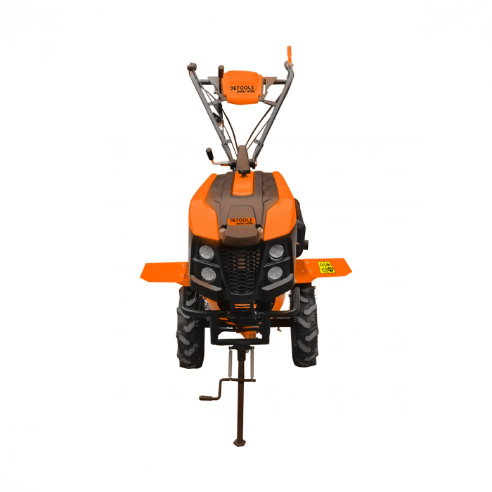 Motocultor 10CP, 418CC + plug reversibil mare + roti metal, Detoolz DZ-M127 [19]
