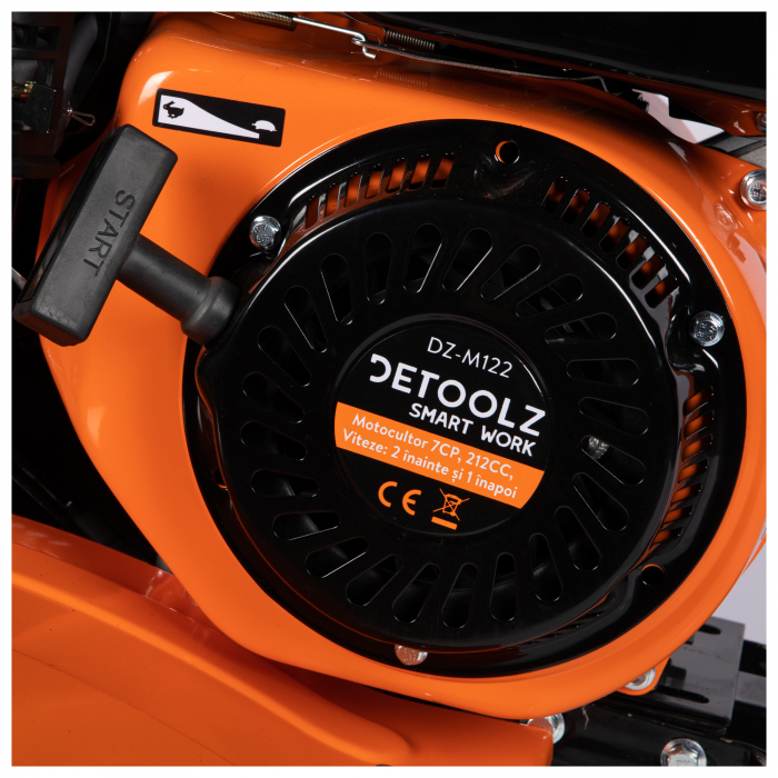 Motocultor 7CP, 212CC, viteze: 2 inainte+1 inapoi Detoolz DZ-M122 [4]