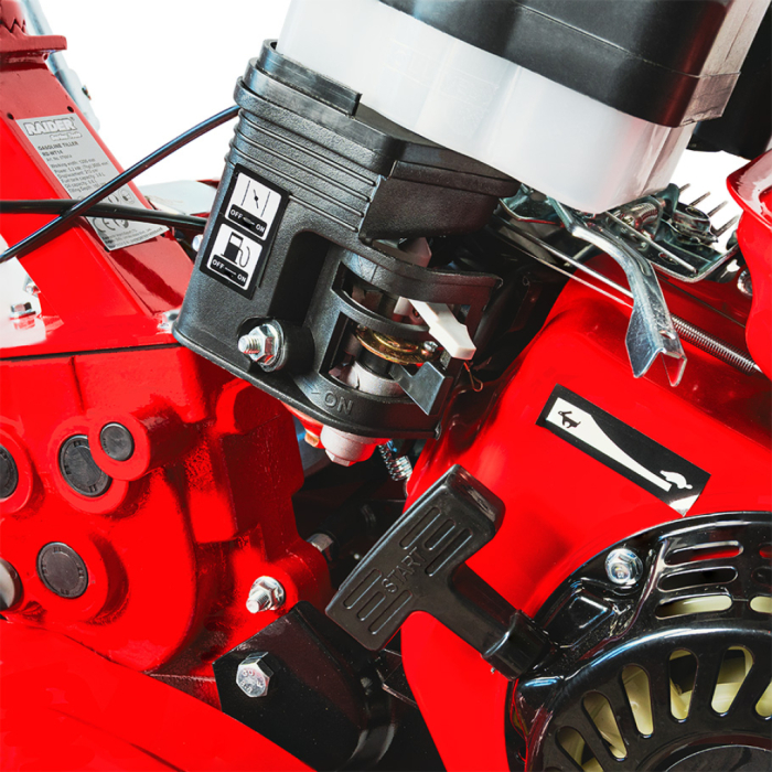 Motocultor pe benzina, 7 Cp, 4 timpi, 2 viteze + marsarier, latime lucru 1200mm, 212 cm³, 2 accesorii incluse, RAIDER [6]