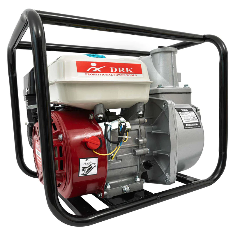Motopompa pe benzina, 3" toli, motor 6.5 Cp, 3600 Rpm, 650l/min, refulare 30m, DRK WP30 [2]