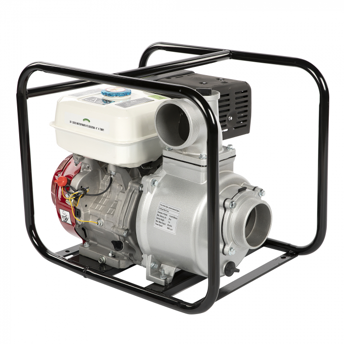 Motopompa pe benzina, 4", 4 timpi, 13 CP, 9.5Kw, 25m refulare, 80 mc/h, Micul Fermier GF-2059 [4]
