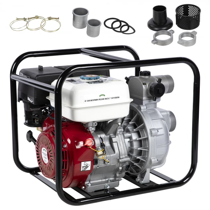 Motopompa presiune inalta, 3", 13CP, benzina, 4 timpi, 9.5Kw, 80m refulare, Micul Fermier GF-2049 [3]