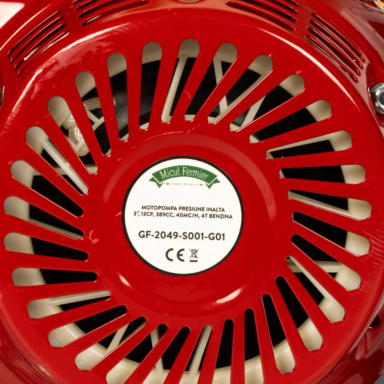 Motopompa presiune inalta, 2.5", 13CP, benzina, 4 timpi, 9.5Kw, aspiratie 7m, 80m refulare, Micul Fermier [3]