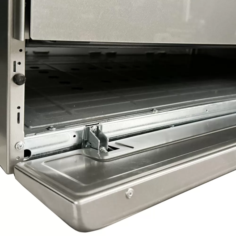 Pachet Aragaz pe gaz, 90 cm, 5 arzatoare gaz, cuptor gaz, rotisor, aprindere electrica, timer, Hota clasica, 90 cm, Inox, 348m3/h, 2 motoare, Studio Casa Nando Graphite Grey [7]