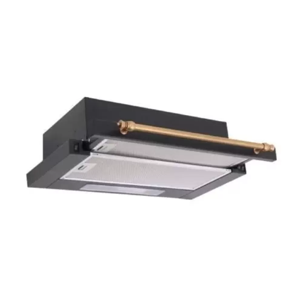 Pachet incorporabil, Cuptor electric, 6 functii, 52 L, ventilatie, clasa A, Plita pe gaz, 4 arzatoare, aprindere electrica, Hota rustica telescopica, 60cm, 2 motoare, Studio Casa Toscana Retro Black [2]