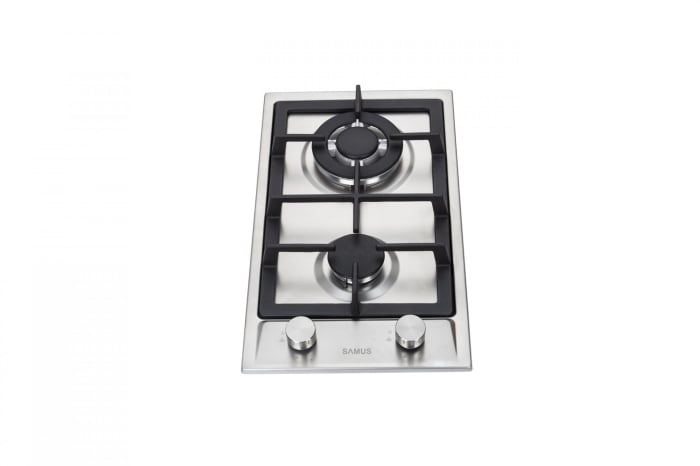 Pachet incorporabil, Cuptor electric 75 L, putere 2800W, clasa A, display, Plita incorporabila, inox, 2 arzatoare gaz, gratare fonta, aprindere electrica, SAMUS [3]