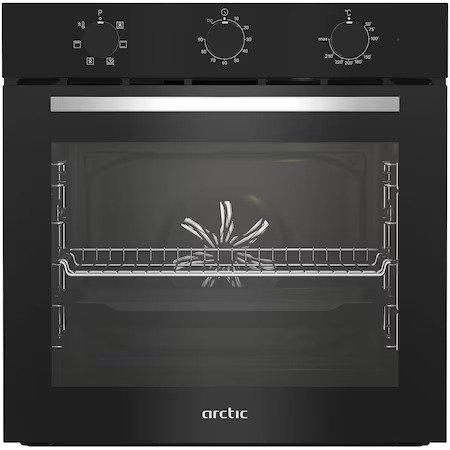 Pachet incorporabil, cuptor electric, clasa A, capacitate 71 L, ventilator, grill, plita sticla, 60 cm, WOK, aprindere electrica, Negru, ARCTIC [2]