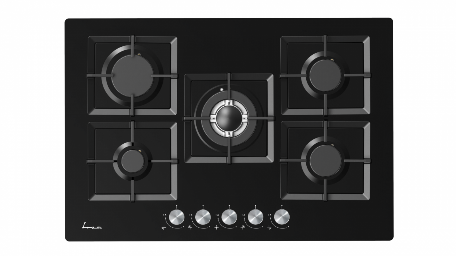 Pachet incorporabil FRAM, cuptor electric 69L, 9 programe, ventilator + plita sticla 5 ochiuri, aprindere electrica, gratare din fonta [3]