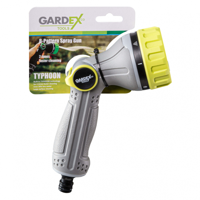 Pistol pentru stropit, 8 functii, conexiune rapida, GardeX [2]
