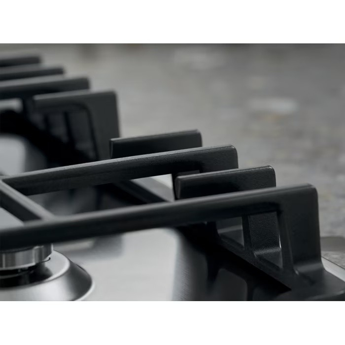 Plită incorporabilă Electrolux EGG3322NVX Domino, Gaz, 2 Arzătoare, 4 kW, Aprindere Electrică, Grătar Fontă, Siguranță Gaz, 29 cm, Inox. [6]