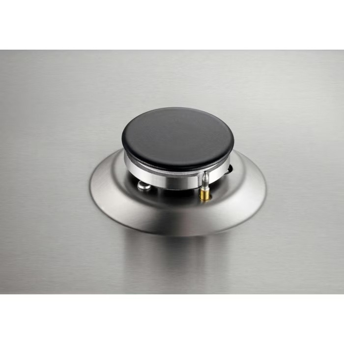 Plită incorporabilă Electrolux EGG3322NVX Domino, Gaz, 2 Arzătoare, 4 kW, Aprindere Electrică, Grătar Fontă, Siguranță Gaz, 29 cm, Inox. [4]