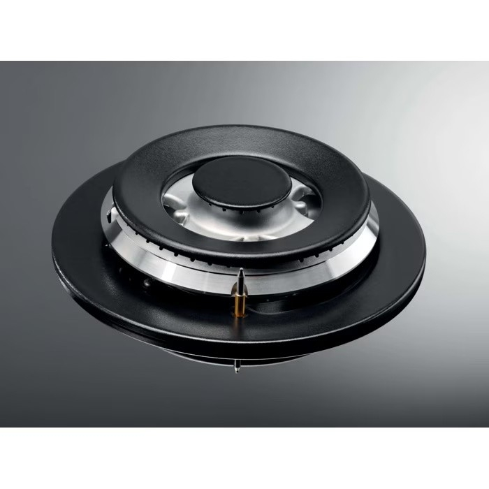 Plită incorporabilă Electrolux KGG64362S, Gaz pe Sticlă, 4 Arzătoare, WOK, StepPower 9 Trepte, Speed Burner, Grătare Fontă, 60 cm, Argintiu. [2]