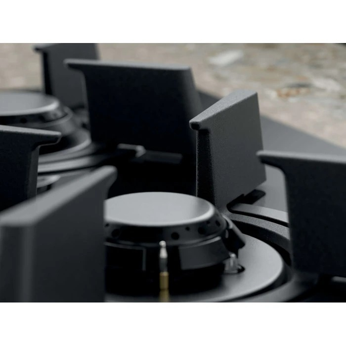 Plită incorporabilă Electrolux KGG753753K, Gaz pe Sticlă, 5 Arzătoare, WOK, FlameLight, StepPower, Hob2Hood, Timer, Grătare Fontă, 75 cm, Negru. [9]