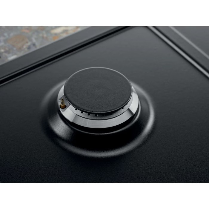 Plită incorporabilă Electrolux KGS6436RK, Gaz, 4 Arzătoare, 8,8 kW, Aprindere Electrică, Grătare Fontă, Siguranță Gaz, 60 cm, Negru Mat. [7]