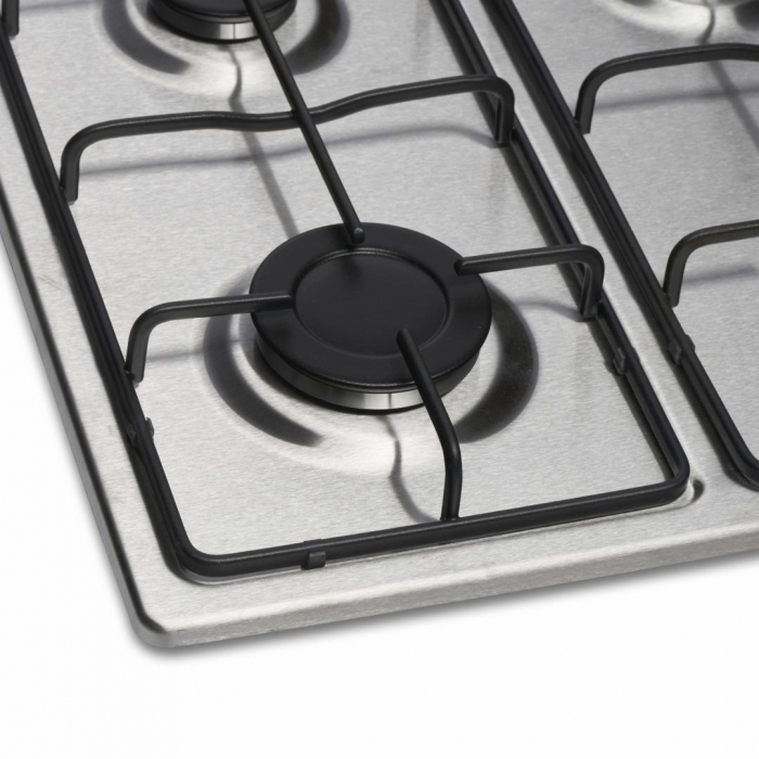 Plita incorporabila, inox, aprindere electrica, gaz natural, 4 arzatoare, Heinner HBH-V4IEIX [4]