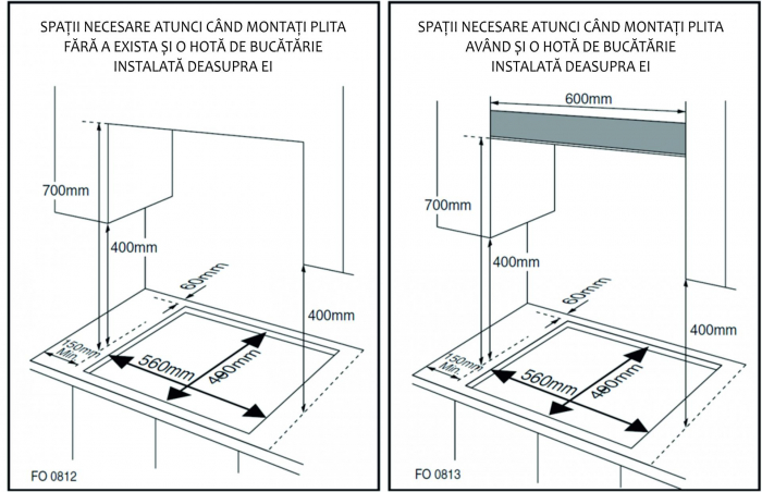 Plita incorporabila pe gaz, aprindere electrica, 4 arzatoare, INOX, butoane aluminiu, Samus [2]