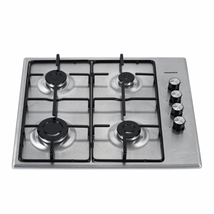 Plita incorporabila pe gaz, Inox, 58 x 51 cm, 4 arzatoare, aprindere electrica, duze GPL, HEINNER [2]
