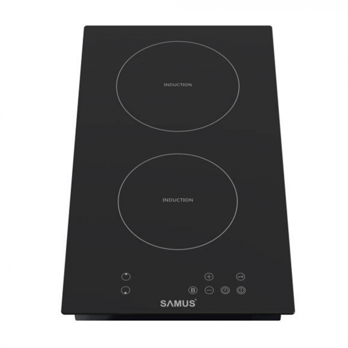 Plita incorporabila pe inductie, 2 zone, 3500W, 9 trepte, 30cm, touch control, Samus [2]