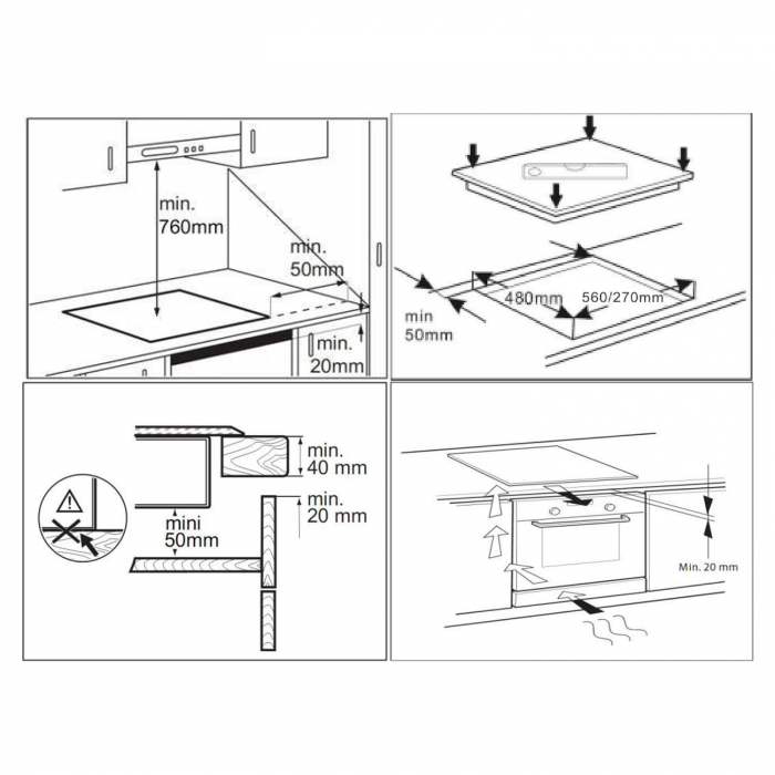 Plita incorporabila pe inductie, 2 zone, touch control, 3500W, 9 trepte, 30cm, Samus [2]