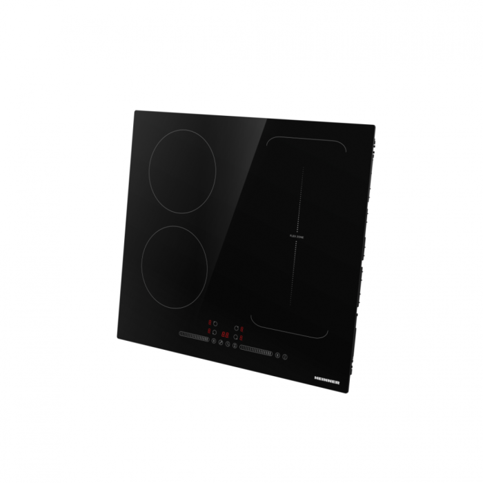 Plita incorporabila pe inductie, 4 zone, oprire automata, indicator caldura, Boost, 7400 W, control touch, 59 x 52 cm, negru, HEINNER [2]