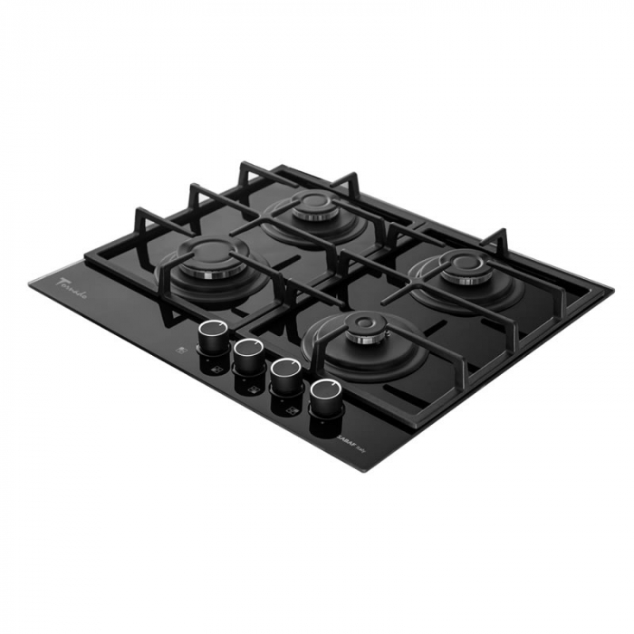 Plita incorporabila Tornado Simphony, iluminare led, autoaprindere integrata, supapa de siguranta, latime 60 cm, Negru [4]