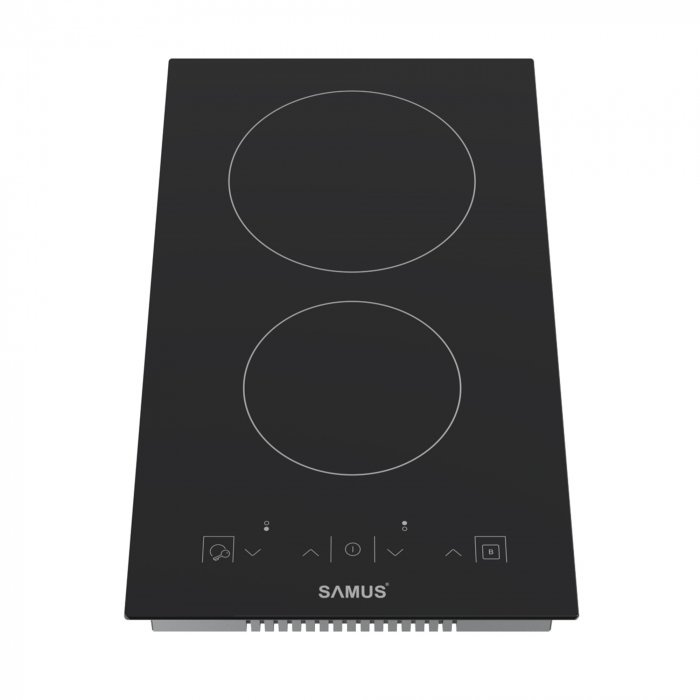 Plita incorporabila vitroceramica, 2 zone de gatit, 3000W, 9 trepte, touch control, Samus [2]