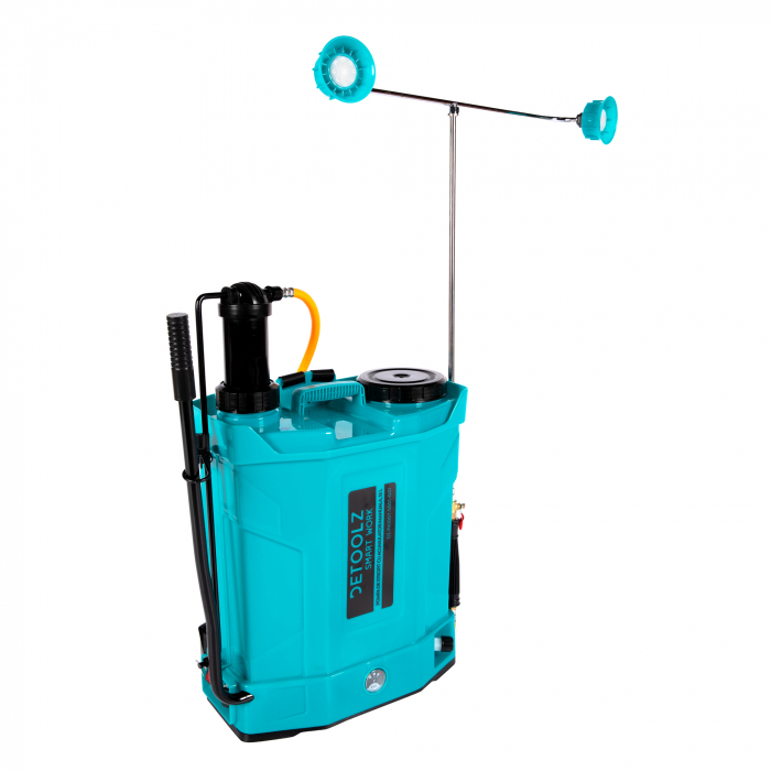 Pompa de stropit 2 in 1, acumulator + manuala, 16 L, 12 V, 8 Ah, 5.5 Bar, autonomie 3 h, Detoolz [13]